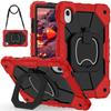 For Lenovo Tab Idea 11/Xiaoxin Pad 2025 11inch 360 Rotating Stand Case Color-blocking with Handle and Pen Holder&Shoulder Belt