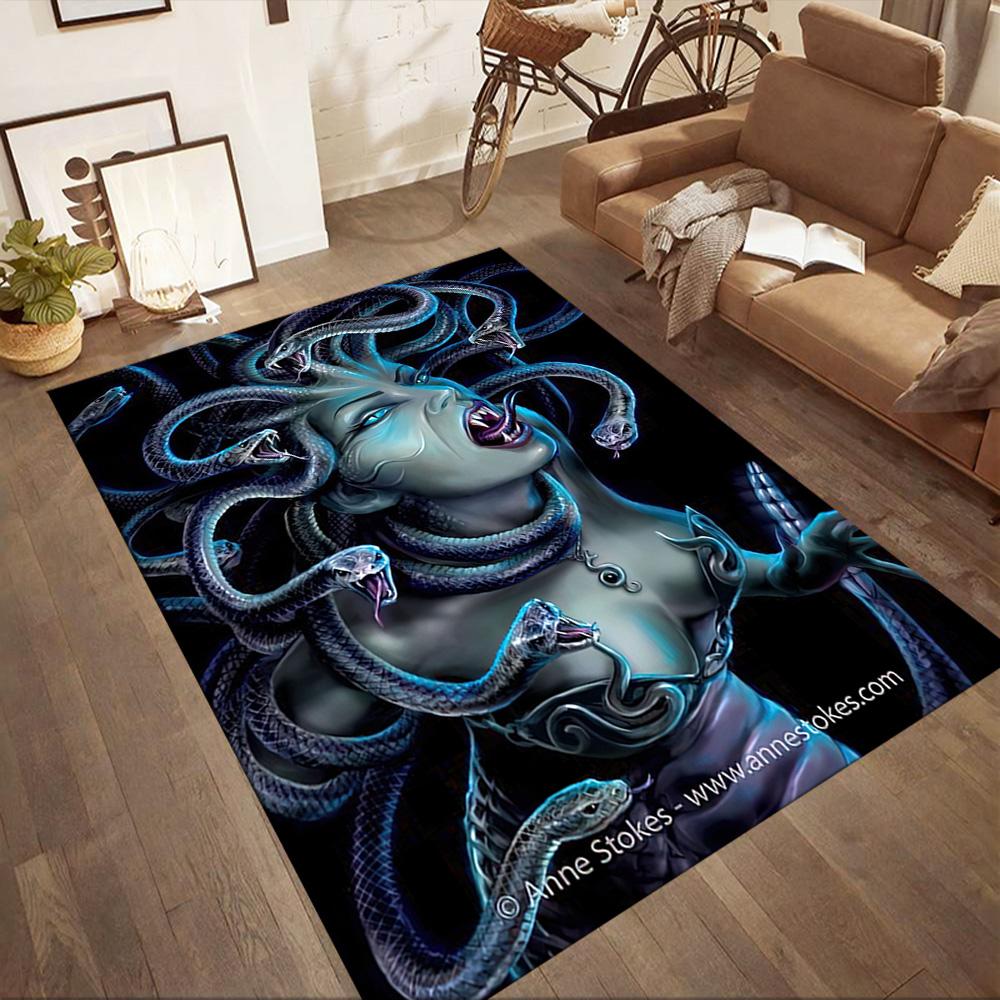 Gothic Style Floor Rug Office Rug Perfect for Foyer Game Room Kitchen Living Rooms Anti-slip Rug Office Home Decor Perfect Gift for Women/Men