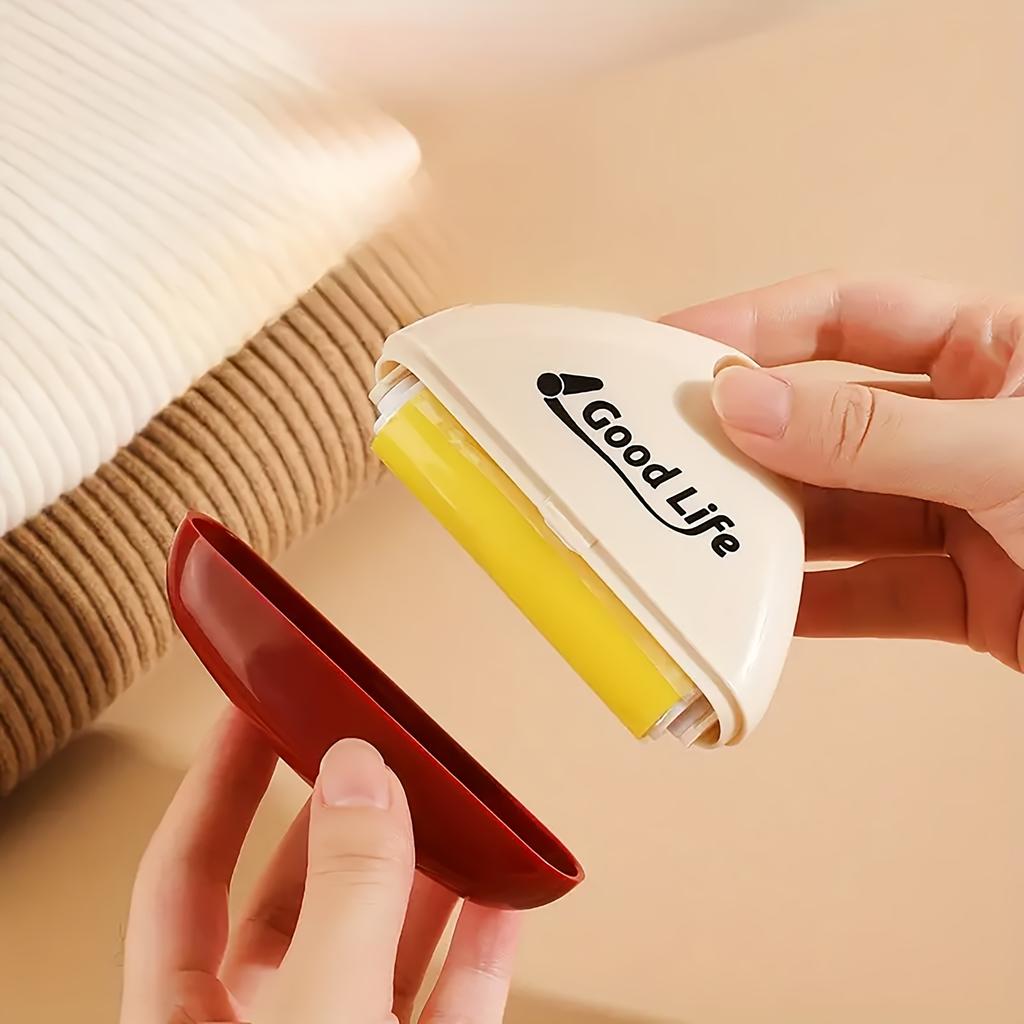 Portable Manual Dust & Pet Hair Remover - Washable, Strong Suction for Clothes & Home Cleaning, No Batteries Required