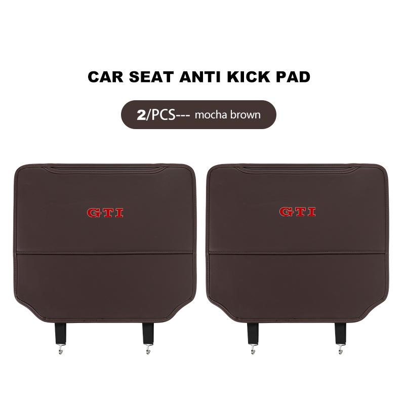 Leather Car Seat Back Mat Universal Anti Kick Dirt Proof Protector For Volkswagen VW Passat B5 B5.5 2000- 2007 2008 2009 2010 zr7