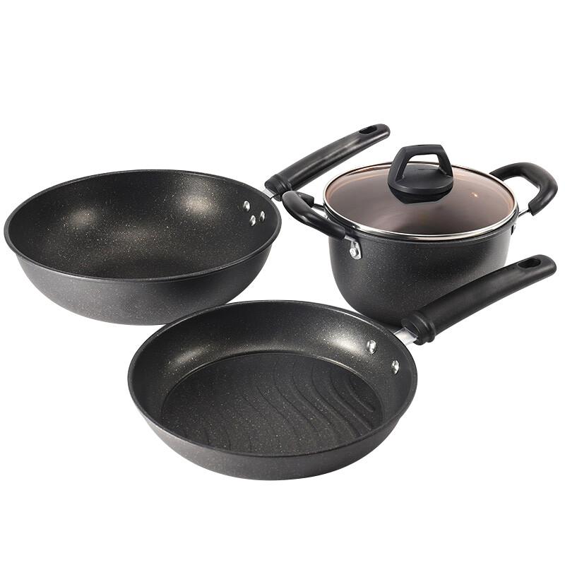 IBOH Maifan Stone Cookware 3-Piece Set