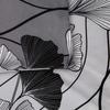 Cotton bedding 200x220 satin 100% COTTON black white ginkgo leaves