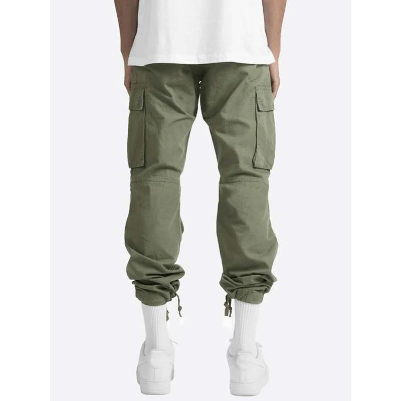2026 Men's Summer Lightweight Multi-Pocket Drawstring Casual Workwear Trousers