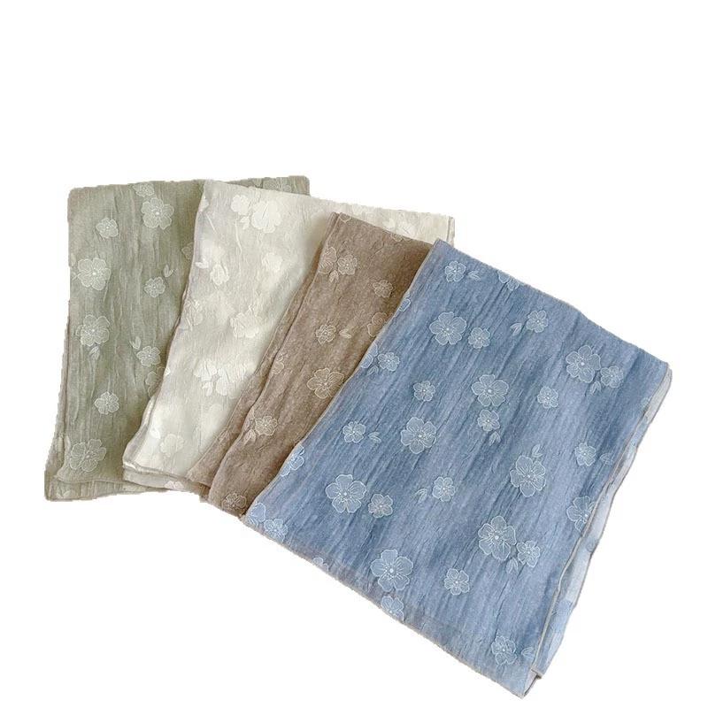 Vintage Dünner Atmungsaktiver Dekorative Schal zum Schutz des Halses für Damen