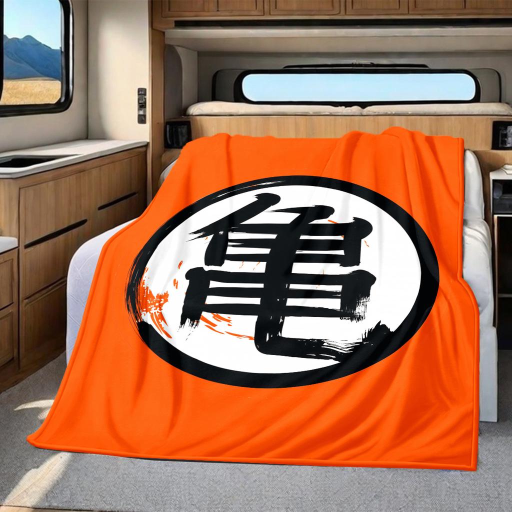 1pz Coperta in Flanella con Stampa Dragon Ball Super, Alta Qualità per Tutte le Stagioni, Decorazione per la Casa, Calore e Comfort, Perfetta per Regali di Natale