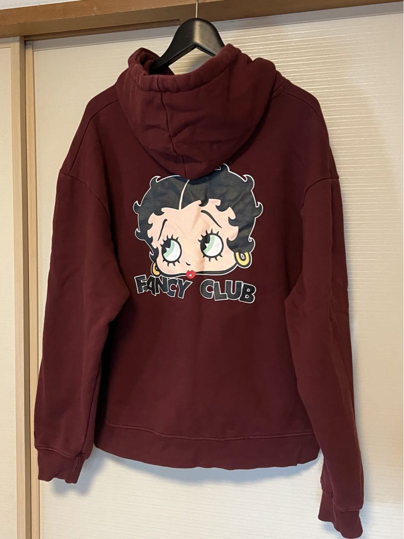 

[USED] TWICE Sana Betty Boop NS+K Red Long Sleeve Hoodie, Size M