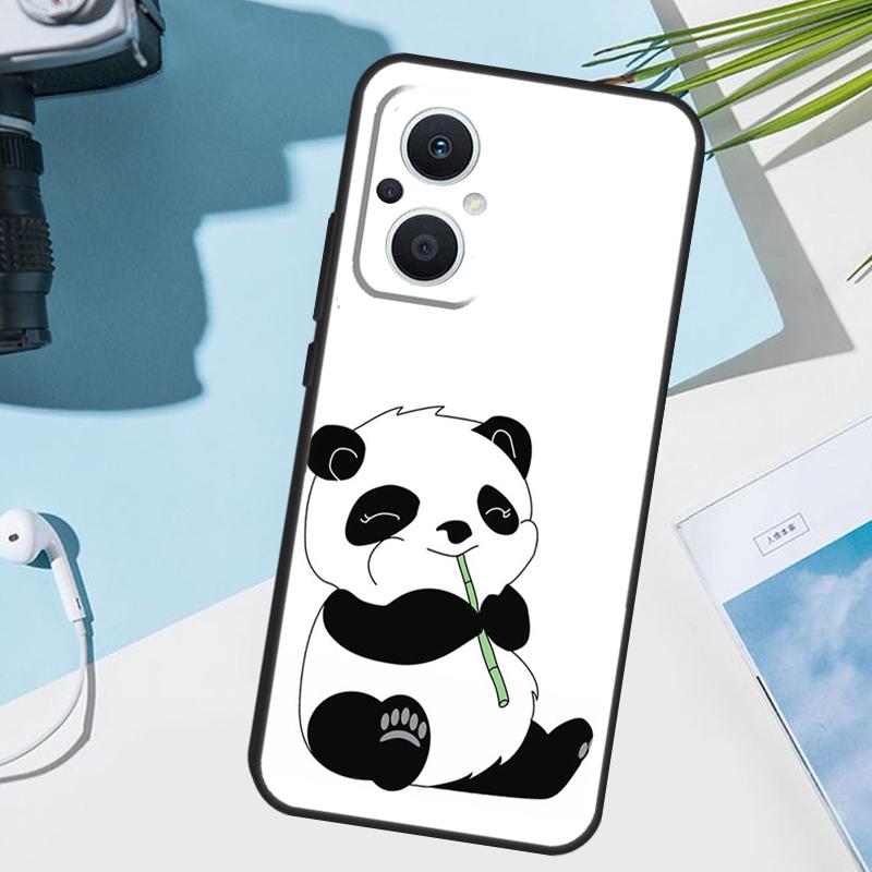 Cartoon Panda Cover For OPPO Reno 14 F 12 11 10 13 Pro 11F 12F 13F 7 8 Lite OPPO Find X8 X6 X5 X9 Pro Case