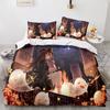 Genshin Impact Bedding Sets 100% Polyester Printed Comforter Bed Cover Duvet Cover Pillow Case 2-3 Pieces Sets Kids Adult Size