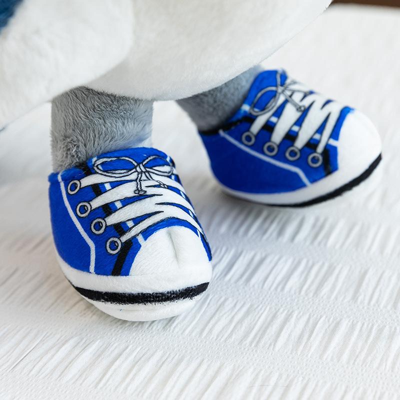 New Shanhaijing Shark Doll Wearing Shoes Plush Toy Fish Doll Funny Birthday Gift