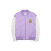 MLB Like Series Loose Fit Color Block Logo Zip Long Sleeve Baseball Jacket Men Jackets Purple 3AJPL0121-07LDL