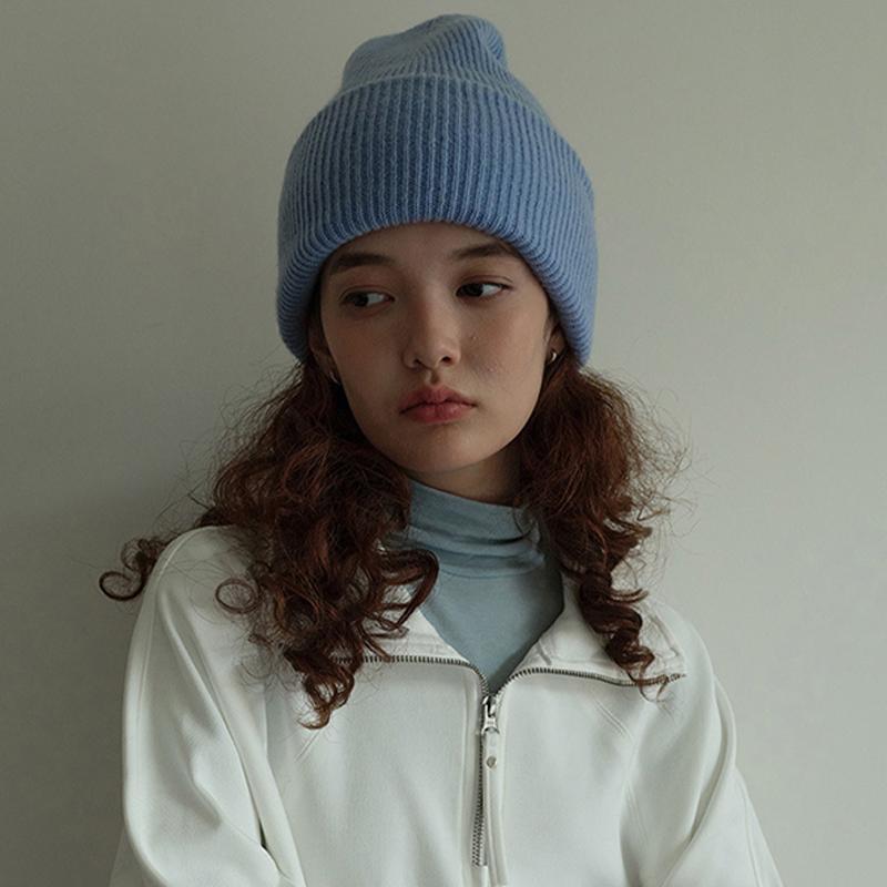 Winter Warm Beanies Casual Thread Hip Hop Hat Adult Women 100% Wool Knitted Skull Cap Gorro Ski Caps Cold Proof Beanies