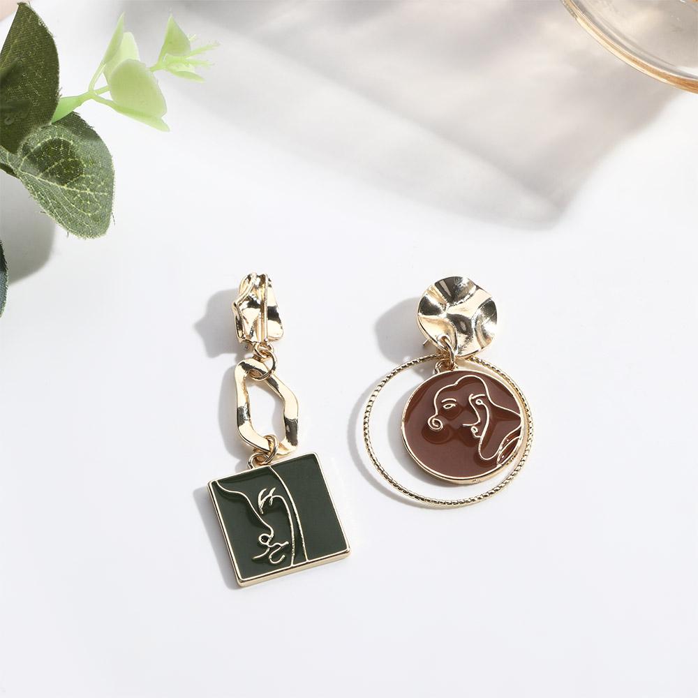 Exaggerated Abstract Face Punk Party Jewelry Dangle Earrings Fashion Accessories Stud Earrings