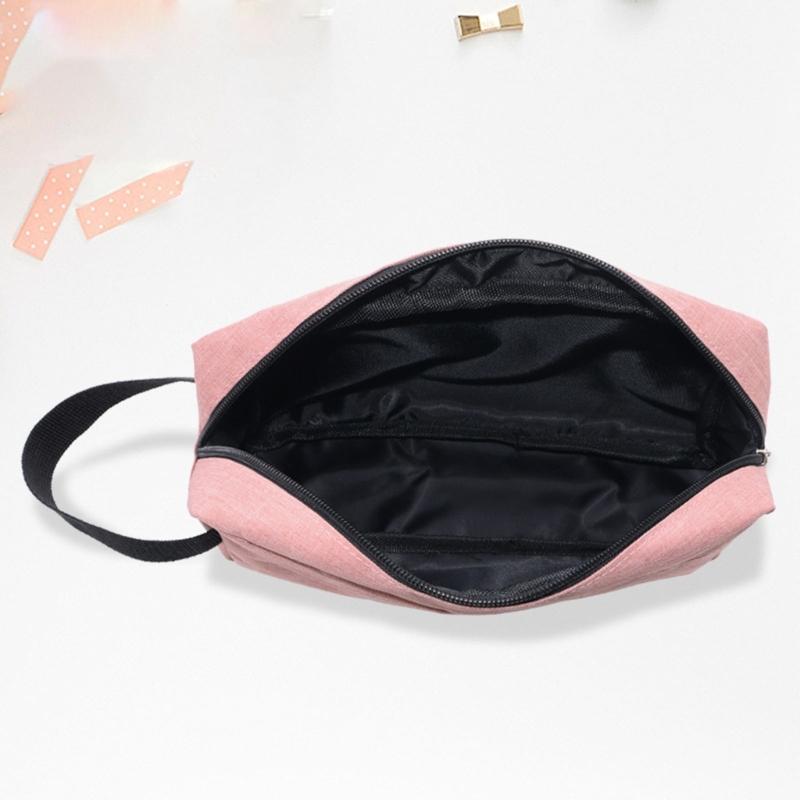 Large Thickened Water Resistant Fabric Cosmetic Organizers Pouches For Travel Toiletries Camera Digital Accessories Storage