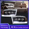 VLAND LED Headlight Assembly for Dodge Ram 1500/2500/3500 with Daytime Running Lights