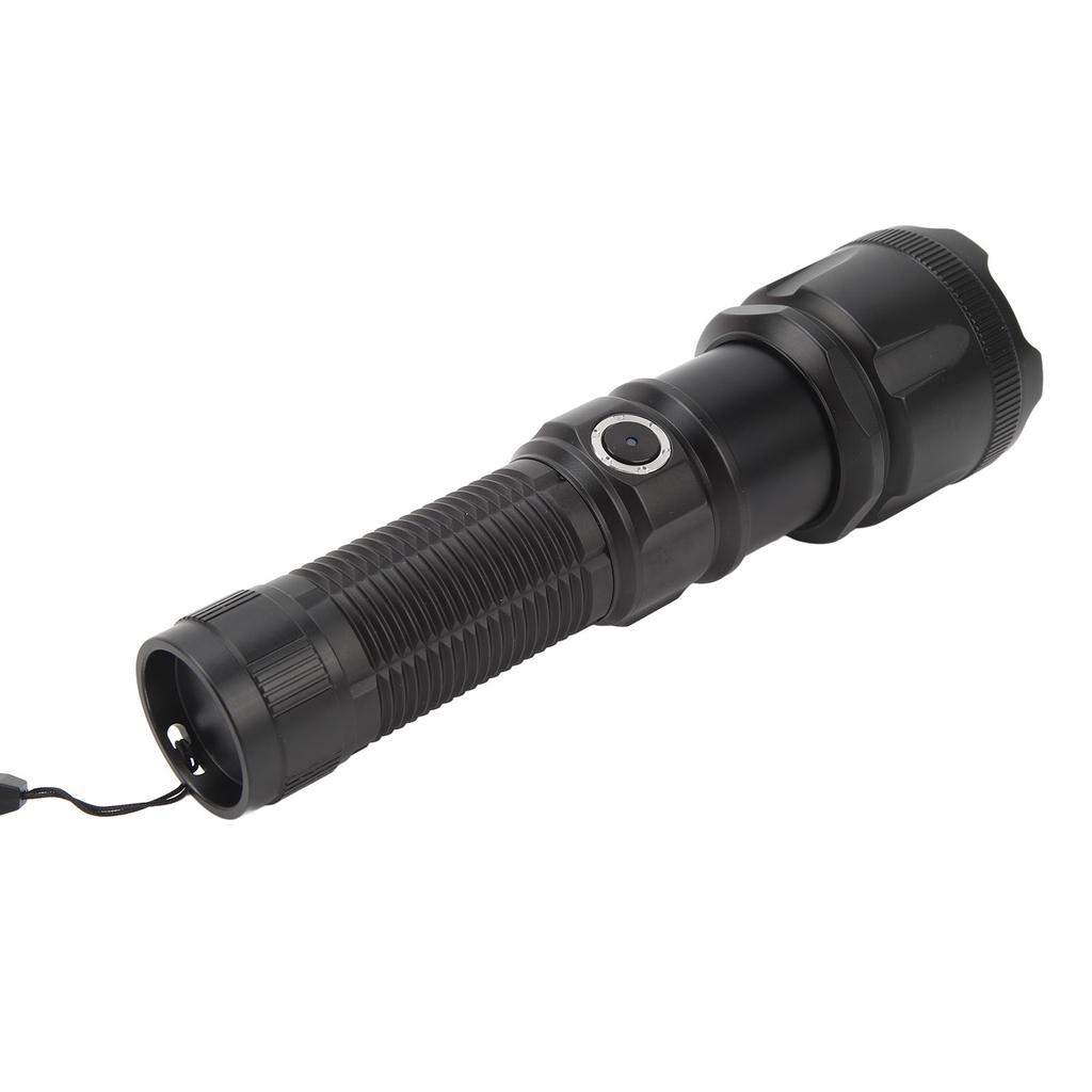 Telescopic Focus Flashlight XHP160 LED Super Bright Flashlight for Camping Hiking Biking