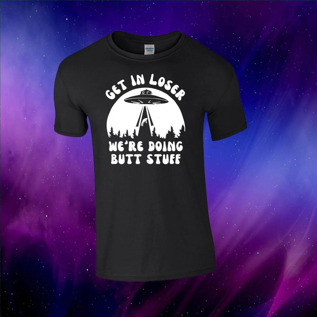 Get In Loser Funny Alien UFO UAP Inspired Unisex Kids/Adults Top T-shirt