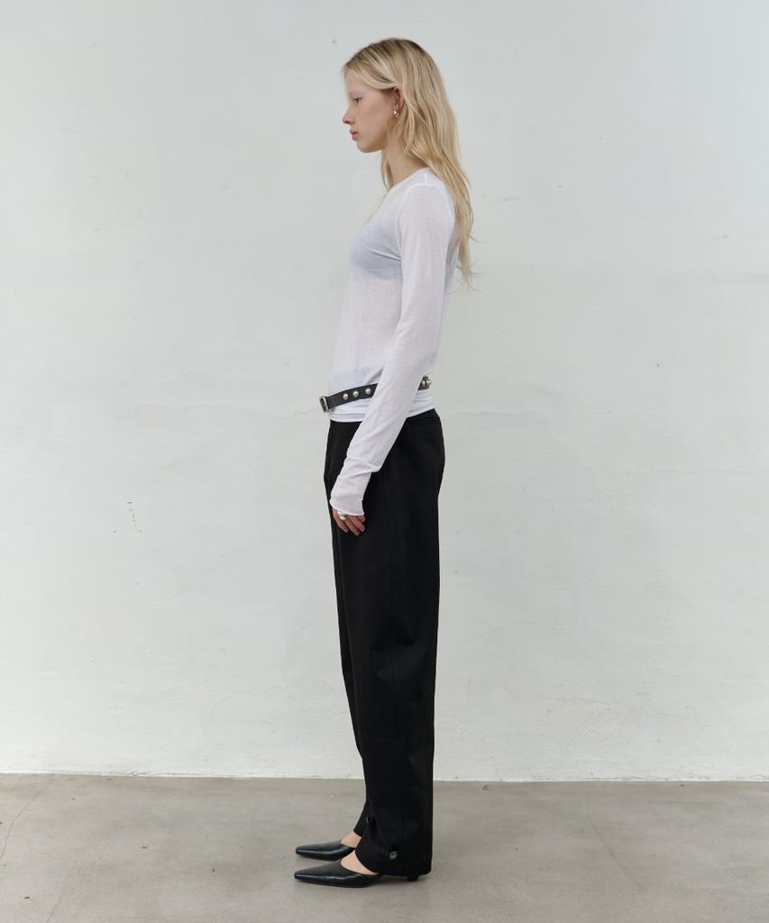 Seolan Curved Chino Pants_Black