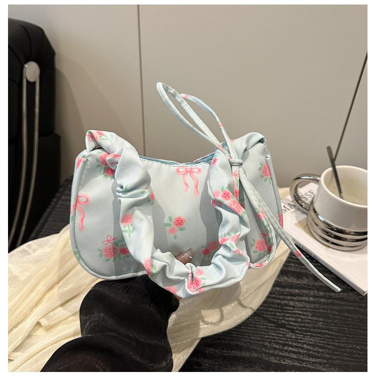 

Маленькая сумка женская сумка сумка подмышку 2025 новая сумка на плечо японская милая и красивая сумочка повседневная маленькая квадратная сумка синий