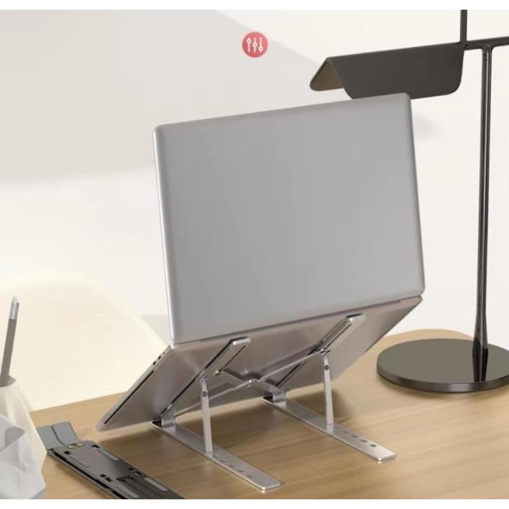 The Plastic Desktop Stand Is Portable and Foldable with Adjustable Height. It Conforms To Ergonomics and Is Suitable for Multi-f