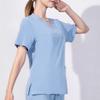 1Pc Nurse Doctor Dental Surgery Salon Spa Polyester Fiber Solid Color Medical Uniforms Hospital Isolation Gown Workwear