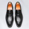 Luxury Fashion Designer New Black Brown Patchwork Casual Shoes For Men Penny Loafter Formal Wedding Dress Homecoming