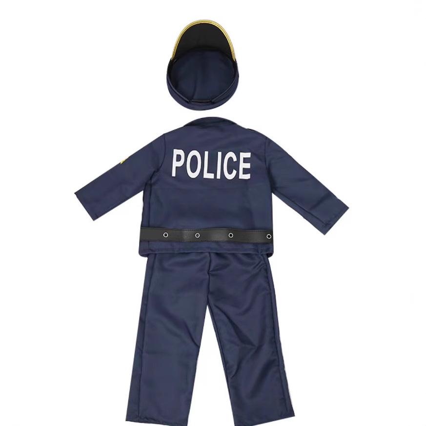 ChildrenS Police Play Clothes HotSelling Police Cosplay Clothes Belt Holster WalkieTalkie Police Full Suit
