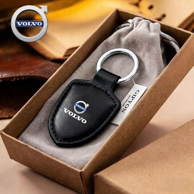 Für Auto Leder Schlüsselanhänger Schild Typ Emblem Schlüsselring Für Volvo EX30 XC60 XC40 V60 V40 XC90 XC70 V50 S60 V70 S90 Olestar AW