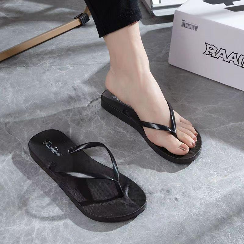 Women s Non-Slip Summer Thong Flip-Flops: Soft Sole Beach Sandals 38 (Runs Small) чёрный