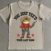 Funny Cowboy Frog T-Shirt: Retro Western Humor Graphic