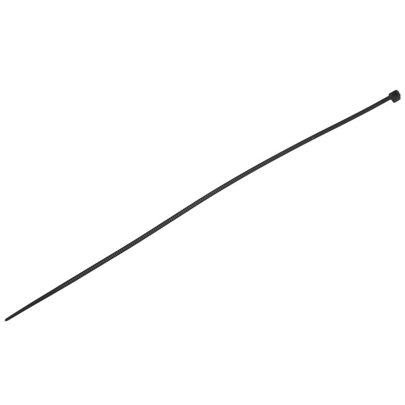 A74E-600 X Thin Black Cable Tidy Ties Zip Ties Cord Strap Wrap 200Mm X 3Mm