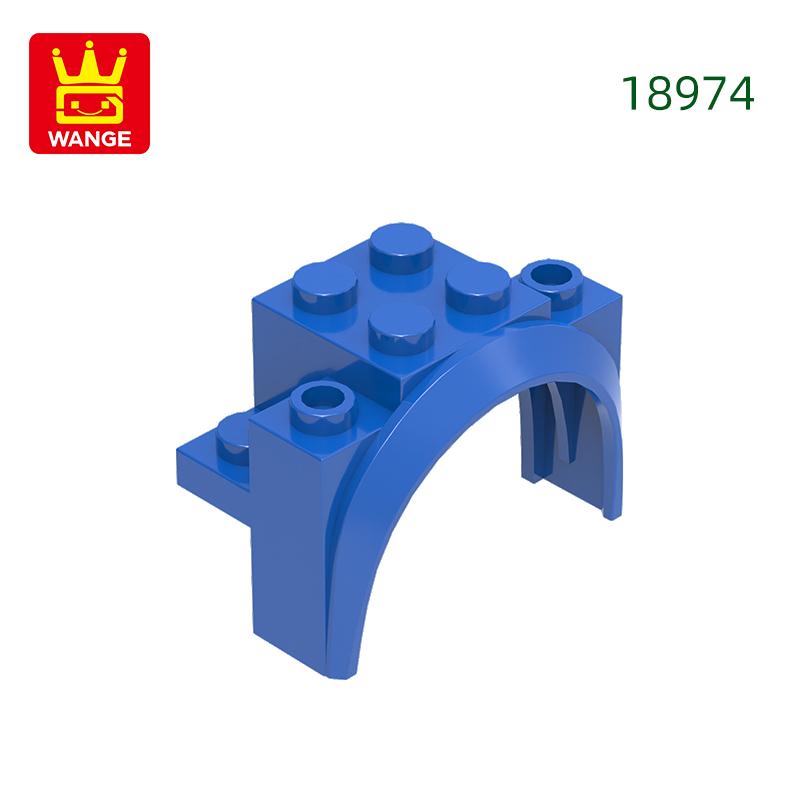37 Stück/Los 18974 Bogen Abgerundeter Fahrzeugblock Moc Farbige Zubehörteile Kompatibel mit Stein DIY Kinderspielzeug Montageteile
