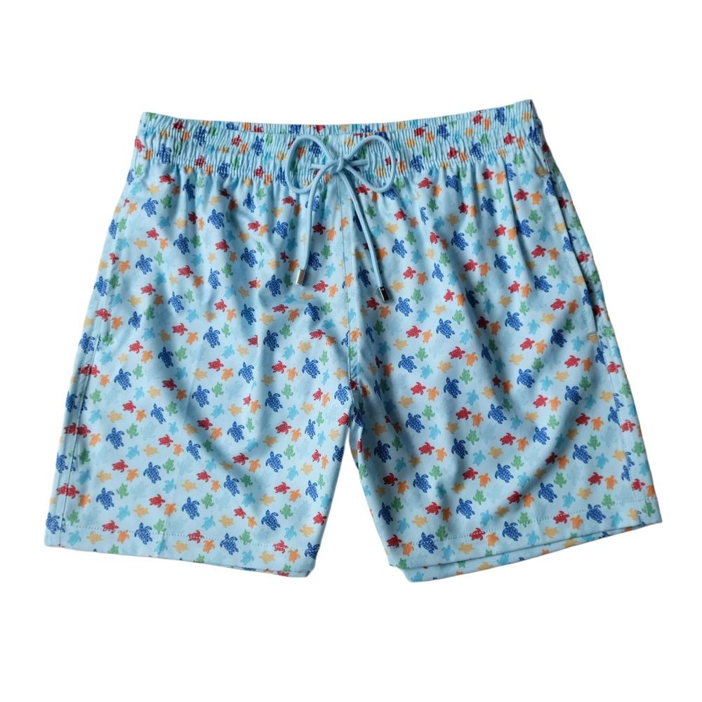 Costume da Bagno da Uomo Brand Tartaruga Shorts da Nuoto Estivi Asciugatura Rapida Pantaloncini da Spiaggia Con Tasche Laterali e Fodera in Rete Costumi da Bagno