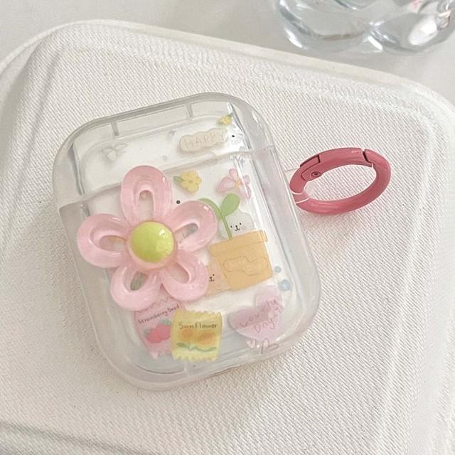 

Happy Lovely 3d Flower Sun Strawberry Прекрасный мультяшный чехол для наушников с бабочкой Ins для Apple Airpods 1 2 Pro 3 2nd зарядное устройство For airpod Pro 2nd