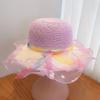 Children's Hat Women's Summer Sun Protection and Sunshade Hat Princess Beach Hat Summer Travel Thin Design Cute Girl