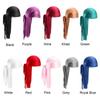 Elastic Men Women Chemo Cap Pre-Tied Headwrap Bandana Silk Durag Pirate Hat Turban Hijab