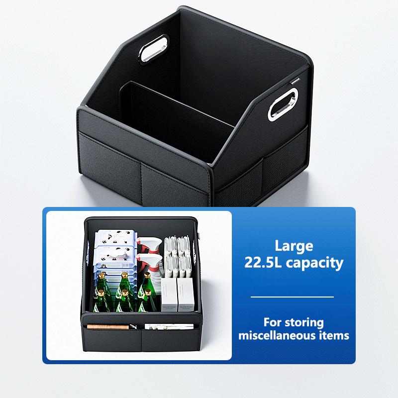 Folding Car Trunk Storage Box Organizer - Portable Car Tool Box Supplies for Car Interior Storage Vehicle Supplies