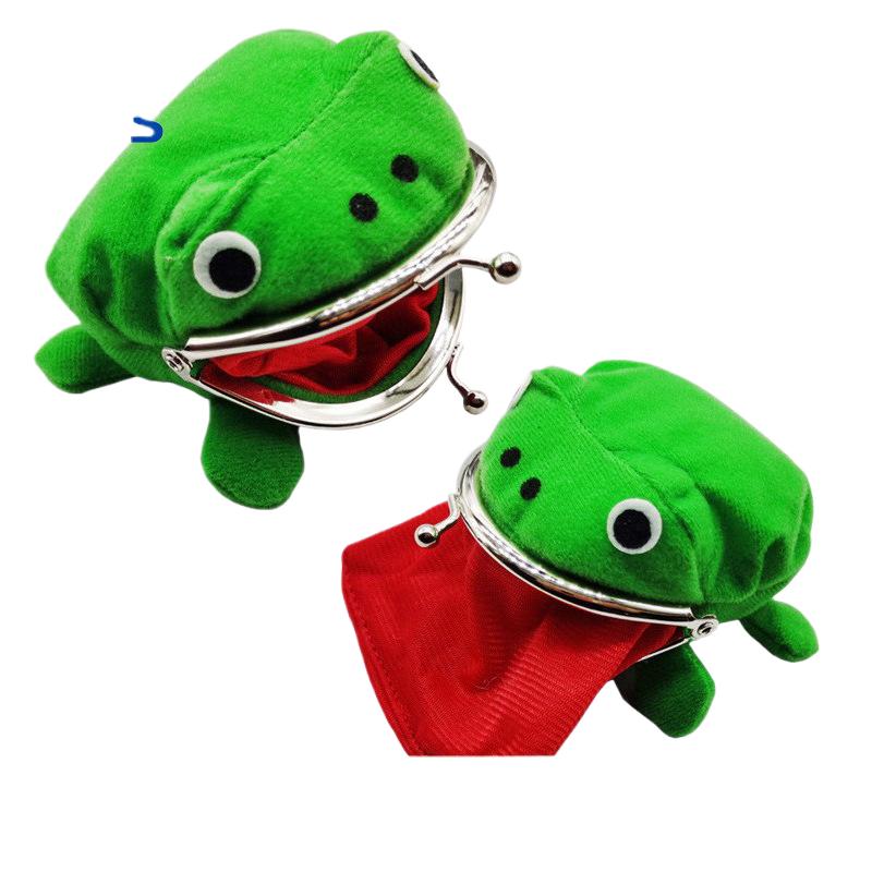 Süßes Anime Grüner Frosch Münzbeutel Kawaii Kleines Portemonnaie Geburtstagsgeschenk Für Fans Tragbare Kleingeldbörse