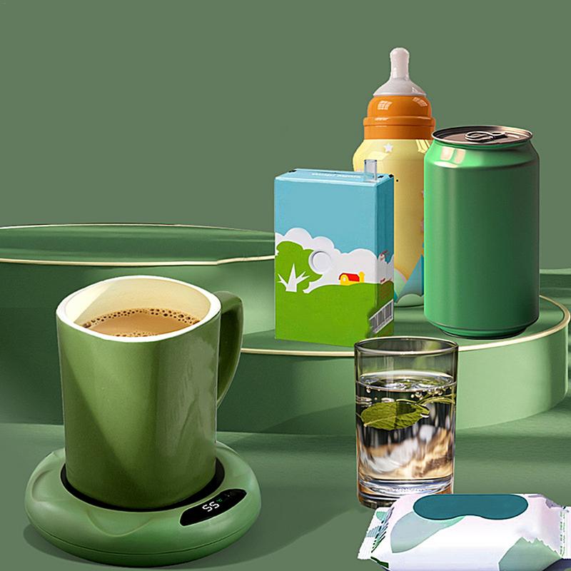 USB Coffee Mug Warmer Smart Tea Cup Warmer For Desk 3 Temperature Settings Smart Electric Beverage Warmer Portable Coffee Mug