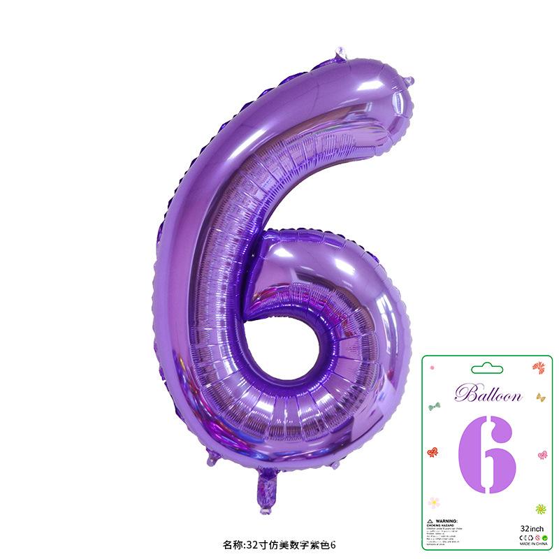 Halloween Decorations Birthday Balloon Set Music Girl Number Aluminum Ballons Kids Cosplay Party Supplies Gift Favor Decor