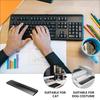 NUOLUX Wrist Rest Armrest Palm Rest Wrist Rest Metal Hand Rest Stylish Ergonomic Design Arm Rest 87 Keys Wrist Rest for Keyboard Aluminum Alloy Hollow