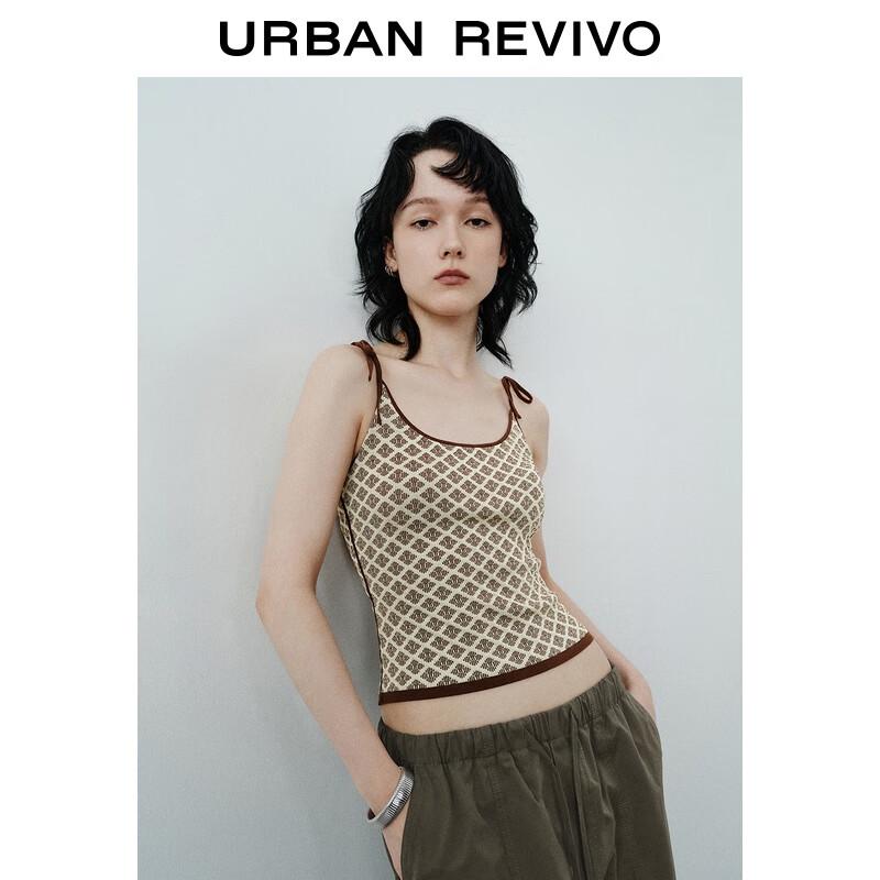UR Women's Retro Plaid Knit Tank Top