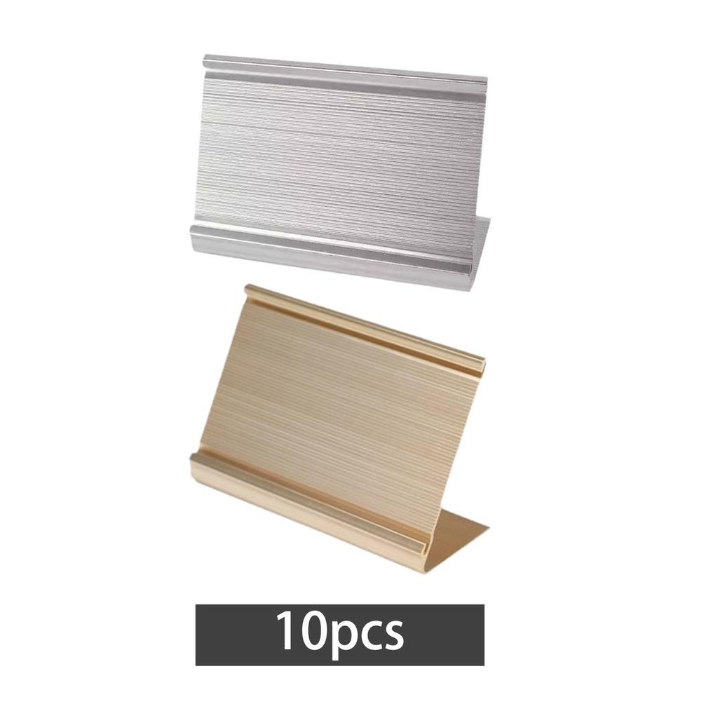Sign Holder L Type Information Display Label Holder Table Top Sign Stand Price Tag Holder for Hotels Offices Shopping Malls