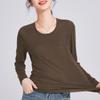 Tencel Linen Mask Air Feeling Long Sleeve Women's New Simple Casual and Thin Skin-friendly Top
