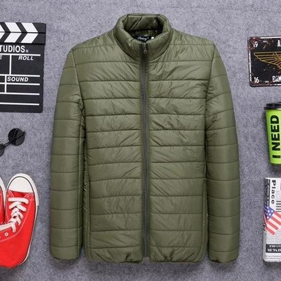 Men's Cotton-Padded Winter Jacket for Middle-Aged and Elderly: Warm Velvet-Lined Coat for Dad or Grandfather