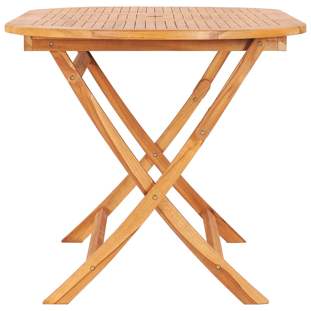 Folding Garden Table 160*80*75 cm Solid Teak Wood