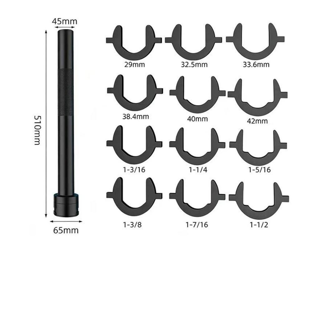 13 Pieces Tie Rod Socket Wrench Set Heavy-Duty for Automotive Repair, DIYers