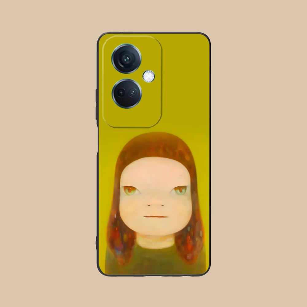 Anime Yoshitomo Nara Phone Case for OPPO Reno 14 13 12 11 10 9 8 7 6 5 F T Pro 5G Colorful Printing Cover Cover Luxury Pretty