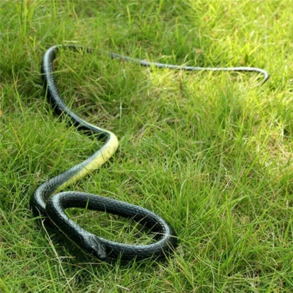 Simulation Snake Toy Garden Rubber Snakes Realistics Trick Toy For Play Pranks