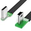 Multiple Length Option Right Angle To USB Charging Wire For Portable Devices Charging Cord Data Transfer