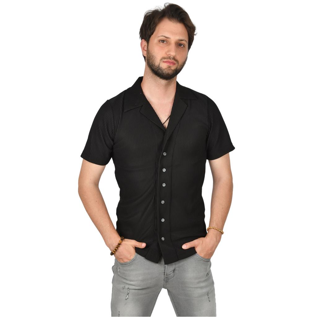 

Рубашка DeepSEA Slim Fit из чесаного хлопка и лайкры 2400449